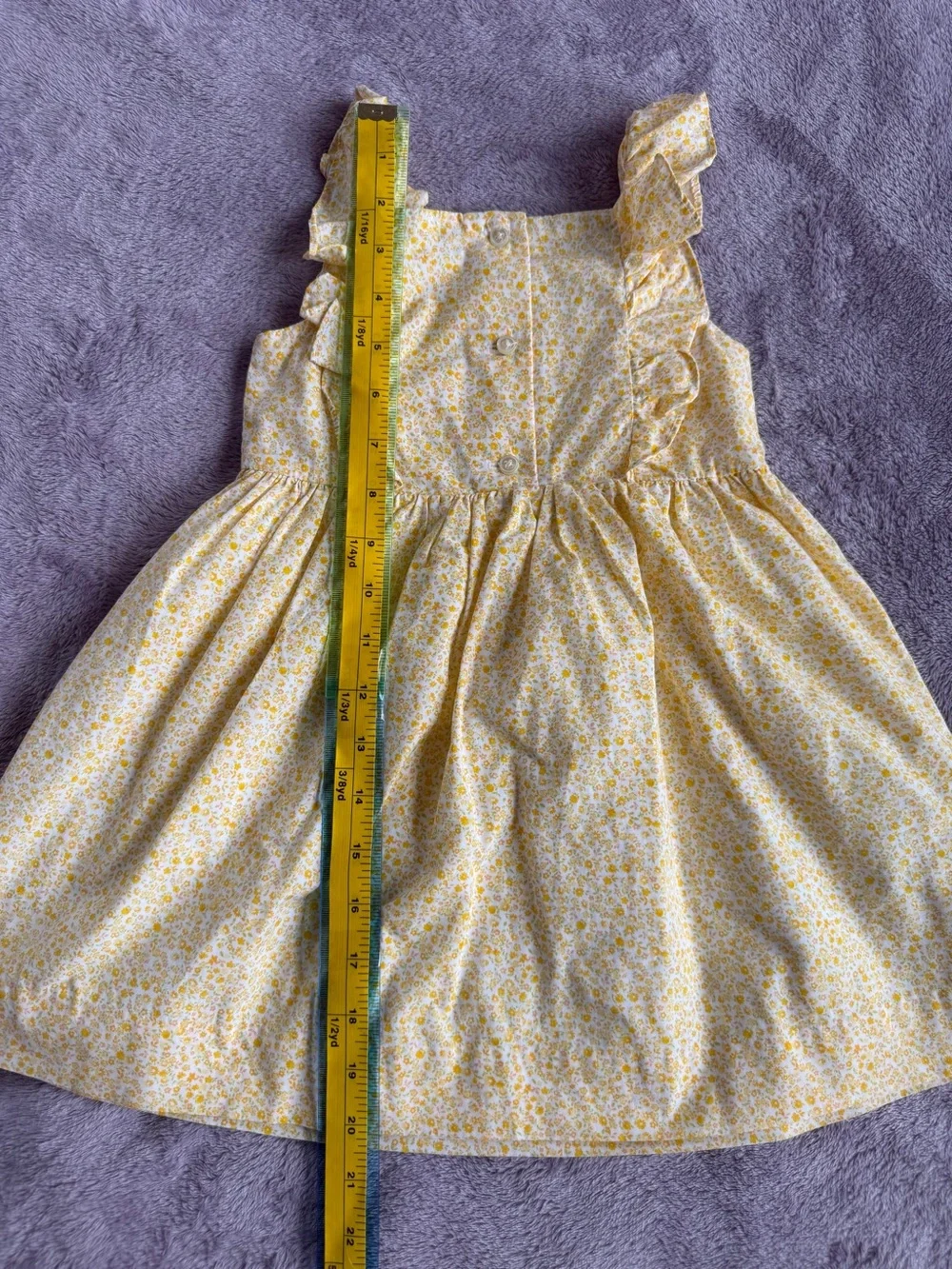 Ralph Lauren Yellow Floral Ruffle Sundress